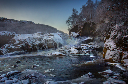 Ледяной водопад: фотоэкпедиция к водопаду Большой Янискенгас