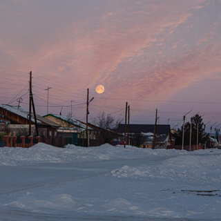 Зимнее утро в деревне